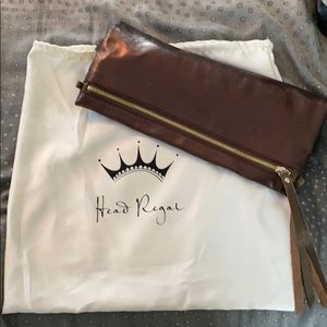 Head Regal Copper Leather Convertible Purse